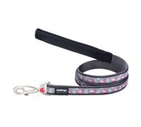 Red Dingo Grey Flamingo Dog Lead - Large (2.5cm x 120cm)