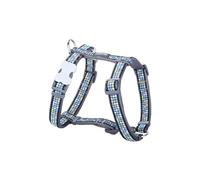 Red Dingo Harness for Dog Style Modern ON Cool Grey 45-66 cm 36-59 cm