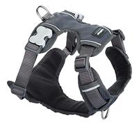 Red Dingo Padded Dog Harness Plain, Cool Grey, Small 15mm