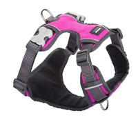 Red Dingo Padded Dog Harness Plain, Hot Pink, Medium 20mm Hot Pink M