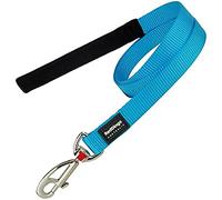 Red Dingo Padded Handle Dog Lead 1.2m Plain,Turquoise, Small 15mm