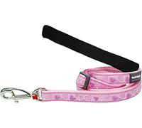 Red Dingo Padded Handle Dog Lead 1.8m Design, Breezy Love Pink, Extra Small 12mm