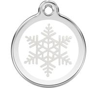 Red Dingo Personalized Snowflake Pet ID Dog Tag (Medium)