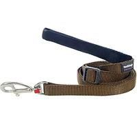Red Dingo Plain Dog Lead, 25 mm x 1.8 m, L, Classic Brown