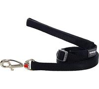 Red Dingo Plain Dog Lead, 25 mm x 1.8 m, Large, Classic Black