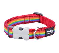Red Dingo Rainbow Dog Collar - Small (24-36cm)