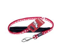 Red Dingo Red with White Spots Dog Lead - Medium (2.0cm x 120cm)