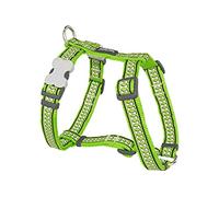 Red Dingo Reflective Lime XLarge Dog Harness (chest: 71 - 113 cm)