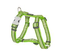 Red Dingo Reflective Lime XS Dog Harness