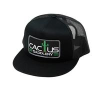 Red Dirt Hat Company Cactus Saddlery Adjustable Snapback Hat, Black, One size