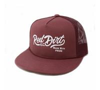 Red Dirt Hat Company Over The Top Adjustable Snapback Hat, Maroon, One size