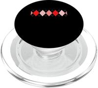 Red Distressed Diamonds Red Graphic PopSockets PopGrip for MagSafe