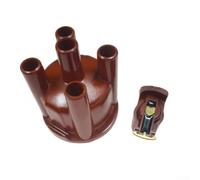 Red Distributor Cap D604604 Anti-Arc Barrier Design | Metal inserts for ensure max conductivity, direct replacement, reduces resistance, fits spark wires