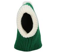 Red Dog Winter Hat Warm Knitted Woolen Yarn Pet Christmas Headgear for Small Medium Dogs (M)