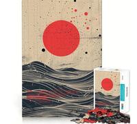 Red Dot Ocean Jigsaw Puzzles for Adults1000 Piece Brain Teaser Home Leisure Image Assembly Birthday Gift (50x75cm)