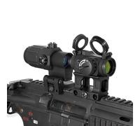 Red Dot Sight With Mount With QD Lever With G33 3X Magnifier Combo,Optical Holographic Reflecting Sight (Black Combo)