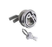 Red Dot with Key Floor Lock Buckle 316 Stainless Steel Yacht Accessories Marine Yacht Deck Cover Embedded Door Lock,Corrosion-Resistant(Red dot keyed Floor Lock)