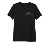 Red Dots White Frame Bicycle - Road Bike Premium T-Shirt