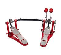 Red Double Drum Pedal Electronic Drums Double Chain Jazz Drum Pedals Foot Tread Hammer Bass Drum Pedal Accessories