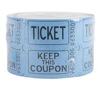 Red Double Paper Ticket Roll (500 Count) 1 Roll - High-Quality Raffle & Event Tickets