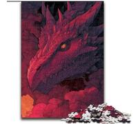 Red Dragon 1000 Piece Jigsaw Puzzles for Teenagers, Pattern Assembly Deal As Gifts for The Whole Family Suitable for And 14 (50x75cm)