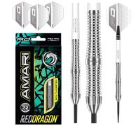 RED DRAGON Amari Tungsten Steeltip Darts Set 22g,24g Flights& Stems