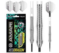 RED DRAGON Amari Tungsten Steeltip Darts Set 22g,24g Flights& Stems
