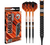 RED DRAGON Amberjack Pro 1 18 Gram Softip Premium Tungsten Darts Set with Flights and Stems