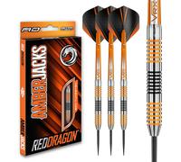 RED DRAGON Amberjack Tungsten Darts Set with Darts Flights & Dart Stems (Shafts
