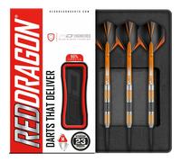 RED DRAGON Amberjack 4: 23g Tungsten Darts Set with Darts Flights & Dart Stems (Shafts) - Professional 90% Tungsten Premium Darts Set - Available in 22g, 23g, 24g, 25g, 26g, 27g, 28g, 30g
