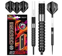 RED DRAGON Carnage Tungsten Darts 22g,23g,24g,26g Steeltip Sets, Flights&Stems