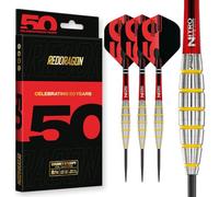 RED DRAGON - Chunky Stumpy 3-24g Tungsten Darts Set - Professional Steel Tip Dart, 50 Year Classics Collection, High-Performance Darts, Precision Balanced Dart Set for Competitive Play