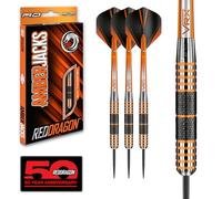 RED DRAGON Darts | Amberjack | Steel Tip | Tungsten Darts Set | 22g - 30g | 90% Tungsten Darts Set | Darts Accessories: Dart Flights & Dart Stems | 22g, 23g, 24g, 25g, 26g, 27g, 28g, 30g