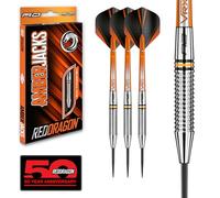 RED DRAGON Darts - Amberjack 17 Series 24g Steel Tip Dart Set with Dart Flights and Dart Shafts (Stems)