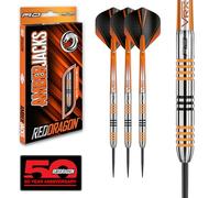 RED DRAGON Darts - Amberjack 3 Series 22g Steel Tip Dart Set with Dart Flights and Dart Shafts (Stems)