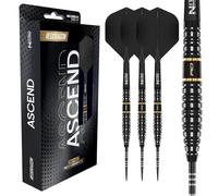RED DRAGON Darts - Ascend Series - 25g Torpedo Barrel - Steel Tip Dart Set - 90% Professional Tungsten Darts Set - Nitro Flite Integrated Flight/Shaft, Dart Flights & Stems