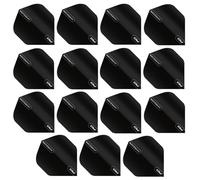 RED DRAGON Darts Black Hardcore XT Dart Flights | 5 Sets Per Pack (15 Dart Flights in total) | Extra Thick 100 Micron