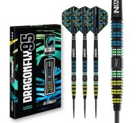 RED DRAGON Darts - Dragonfly 95 25g - 95% Tungsten Professional Steel tip Darts Set with Dart Flights and Dart Shafts (Stems)