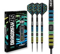 RED DRAGON Darts - Dragonfly 95 26g - 95% Tungsten Professional Steel tip Darts Set with Dart Flights and Dart Shafts (Stems)