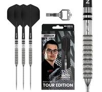 RED DRAGON Darts - Gian Van Veen Tour Edition Series - Original | Switch Points Powered by Winmau - 90% Tungsten Darts Set - Nitro Flite Integrated Flight/Shaft, Dart Flights & Stems | 21g Dart