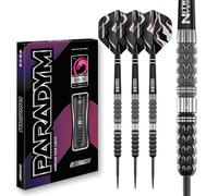 RED DRAGON Darts - Paradym 25g - 90% Tungsten Professional Steel tip Darts Set with Dart Flights and Dart Shafts (Stems)