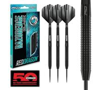 Razor Edge Black Darts | 85% Tungsten | PVD Black | 20g-28g Steel Tip Darts 24g | Red Dragon Darts