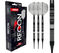 RED DRAGON Darts - Recon Series - 18g Barrel/ 20g Full Weight Soft Tip Parallel Dart Set - 90% Professional Tungsten Darts Set - Nitro Flite Integrated Flight/Shaft, Dart Flights & Stems