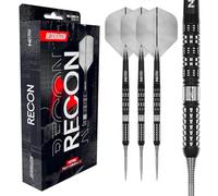 RED DRAGON Darts - Recon Series - 22g Parallel Barrel - Steel Tip Dart Set - 90% Professional Tungsten Darts Set - Nitro Flite Integrated Flight/Shaft, Dart Flights & Stems
