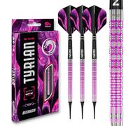 RED DRAGON Darts - Tyrian Series - 90% Professional Tungsten - 20g barrel / 22g Full Weight Soft tip Darts Set with Dart Flights and Dart Shafts (Stems)