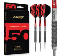Red Dragon Element6 B Darts | 50th Anniversary | Diamond Fusion Grip | 90% Tungsten Steel Tip Darts 24g | Red Dragon Darts