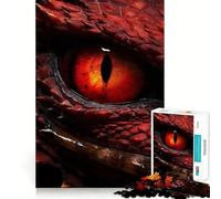Red Dragon Eye 1000 Piece Jigsaw Puzzle for Teenagers Fine Logic Toy Relaxing Fun Neat Edge Wall Art Decor (38x52cm)