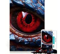 Red Dragon Eye 1000 Piece Jigsaws for Teenagers Puzzle Boost Memory Quiet Calm Premium Cut Heartfelt Gift (38x26cm)