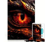 Red Dragon Eye 1000 Pieces Jigsaw Puzzles for Adults Mind Exercise Toy Relax Time Precision Cut Stylish Gift (38x26cm)