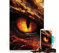 Red Dragon Eye Art Jigsaw Puzzles for Adults 1000 Piece Smart Game Relaxing Fun Pattern Assembly Cherished Gift (50x75cm)